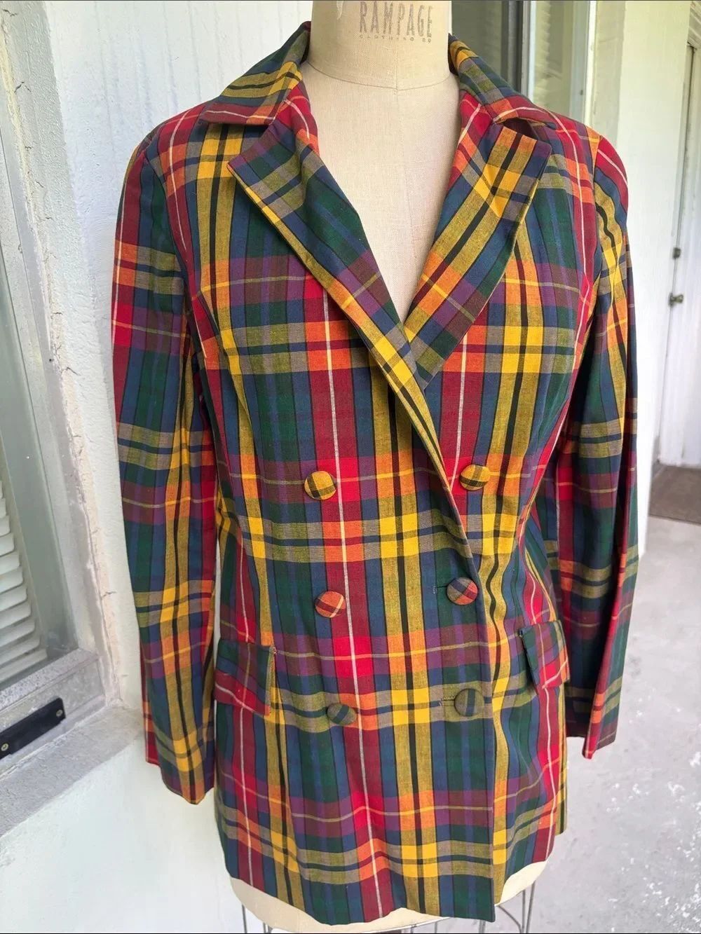 Vintage madres cotton blazer